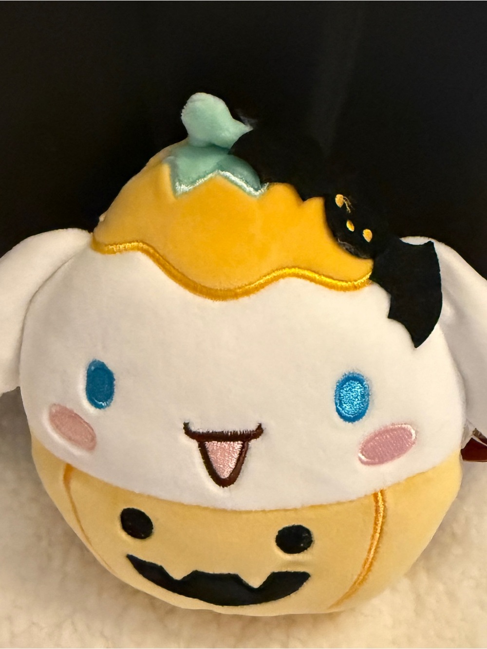Sanrio cinnamon roll Yellow White Plush Halloween Pumpkin Character Costume